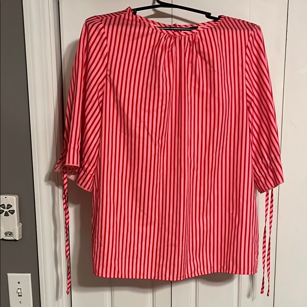 Red Striped Women's Top